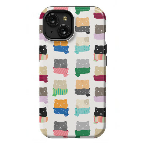 Cats In Scarfs Pattern Phone Case